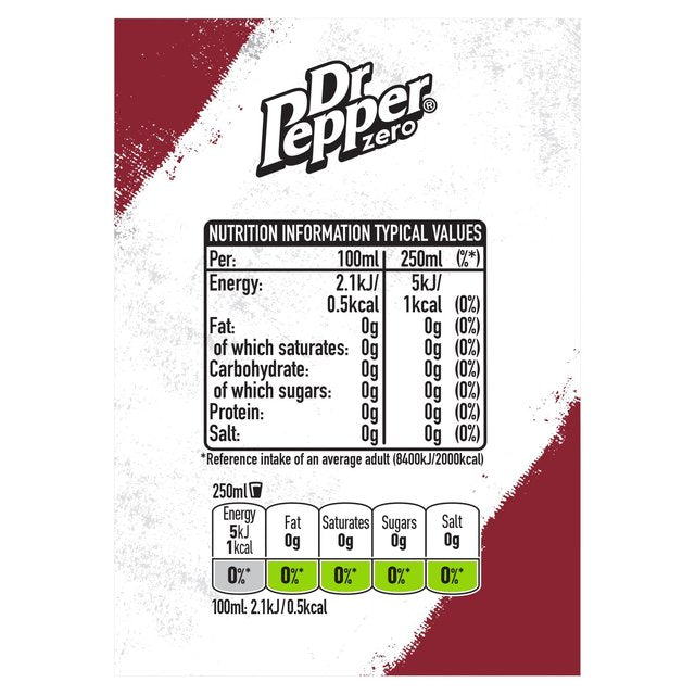 Dr Pepper Zero   12 x 500ml GOODS M&S   