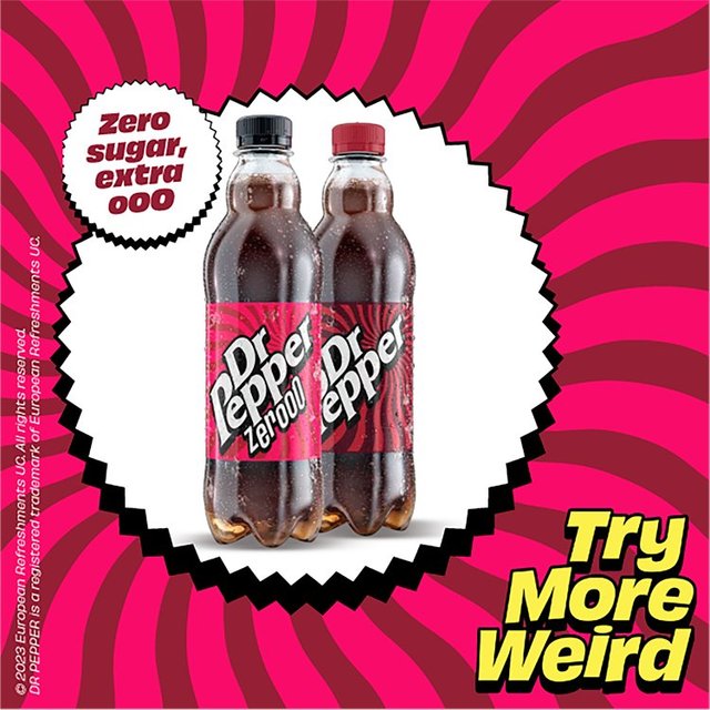 Dr Pepper Zero   12 x 500ml GOODS M&S   