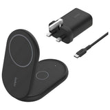 Belkin 2-in-1 Qi2 MagSafe wireless charger, UK version