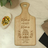 Personalised wooden paddle board hevea wood, UK version