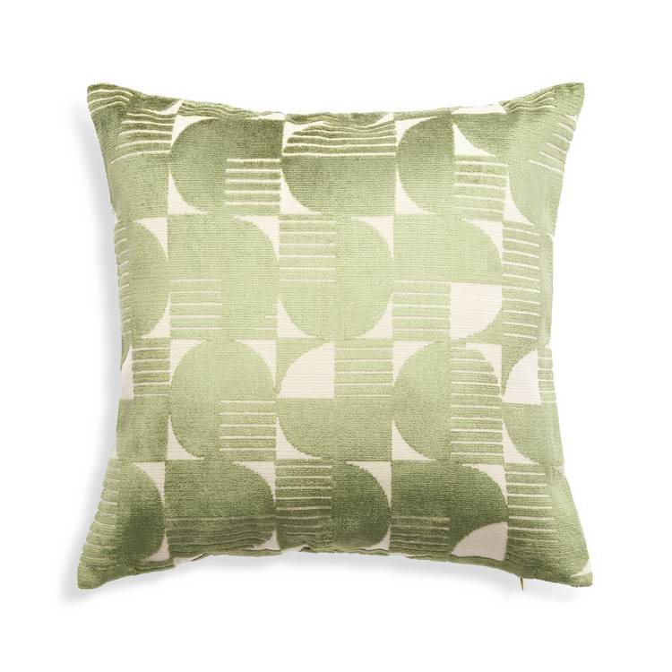 Habitat jacquard cushion green 43x43cm (British brand)