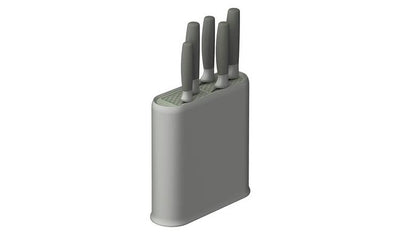 Argos BergHOFF Leo 6 Piece Knife Block Set - Grey- Buy online at McGrocer