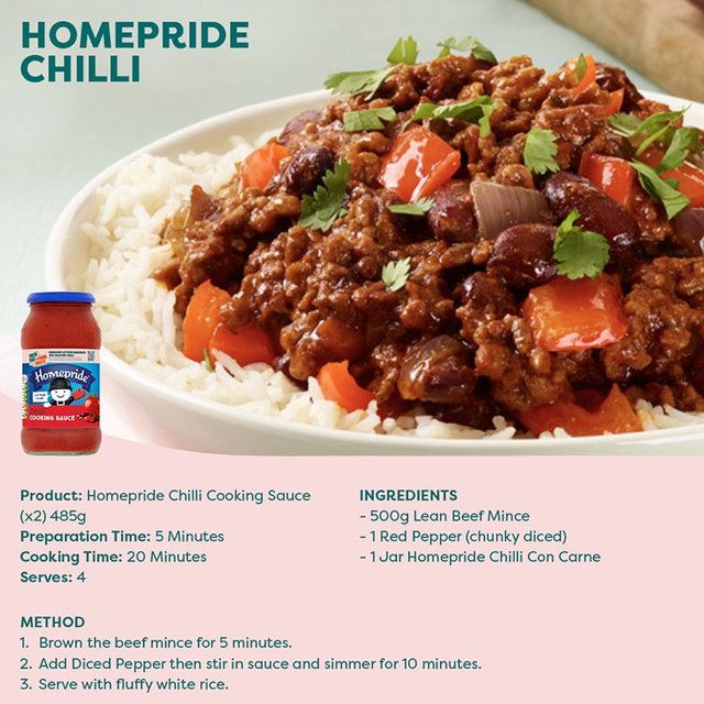 Homepride Chilli Cooking Sauce    485g GOODS M&S   