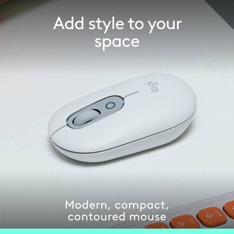 Logitech POP wireless mouse off white - British product