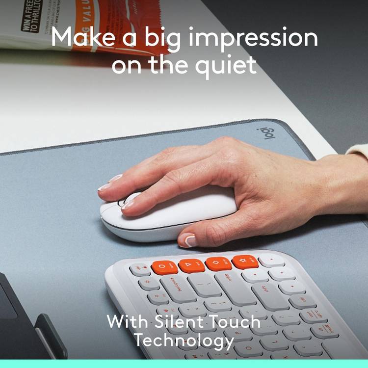 Logitech POP wireless mouse off white - British product