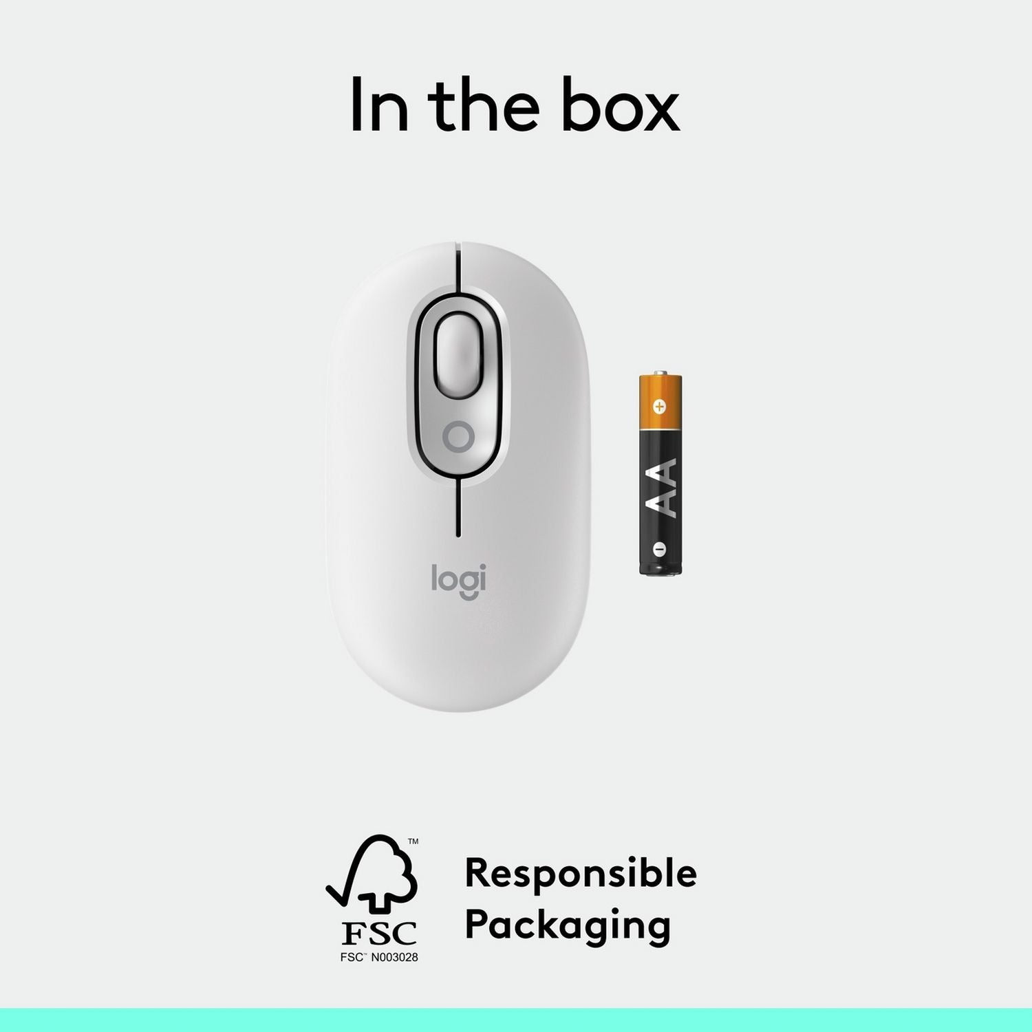 Logitech POP wireless mouse off white - British product
