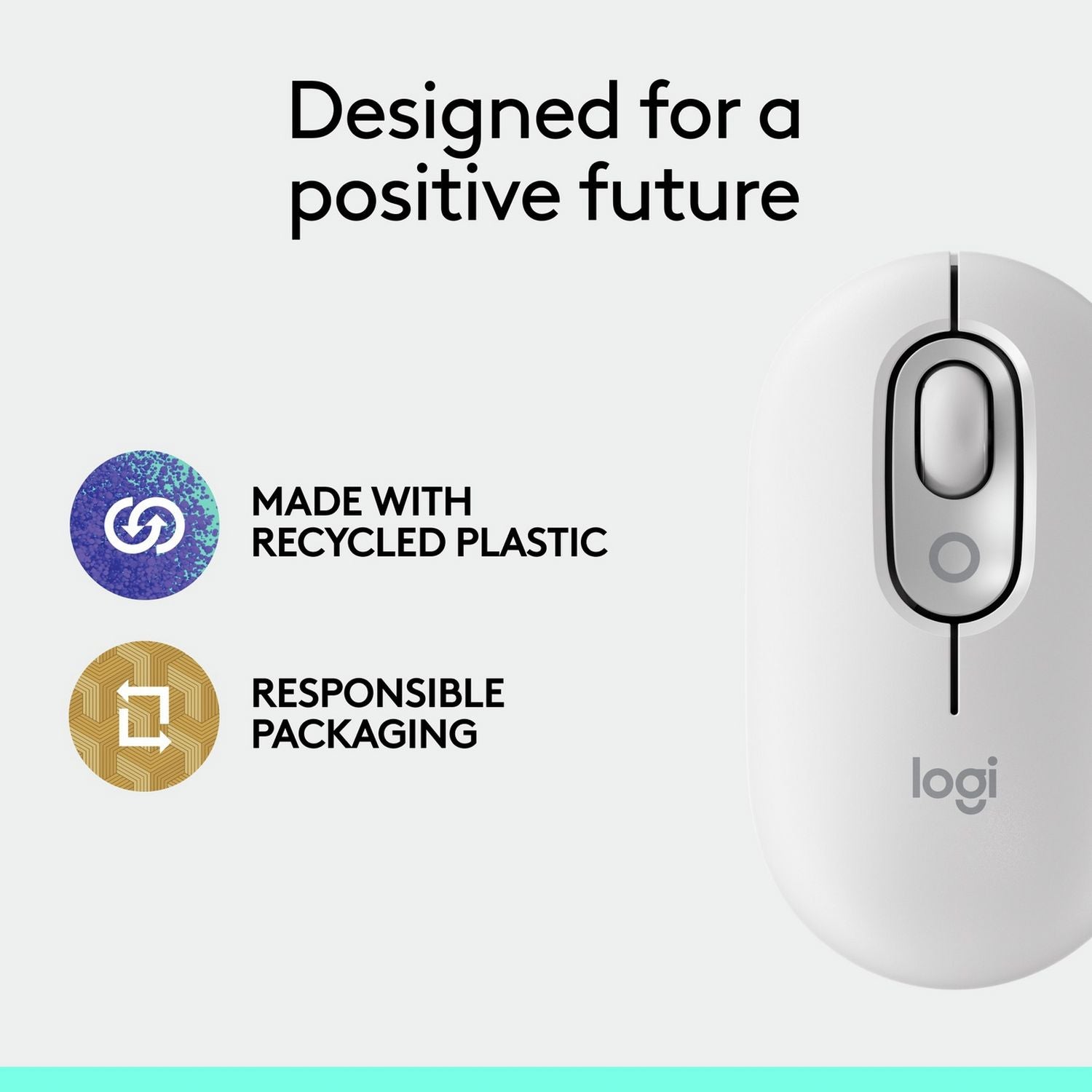 Logitech POP wireless mouse off white - British product