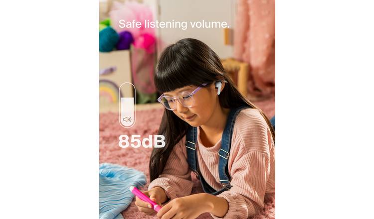 Belkin Soundform Nano Kids wireless headphones white, imported from the UK