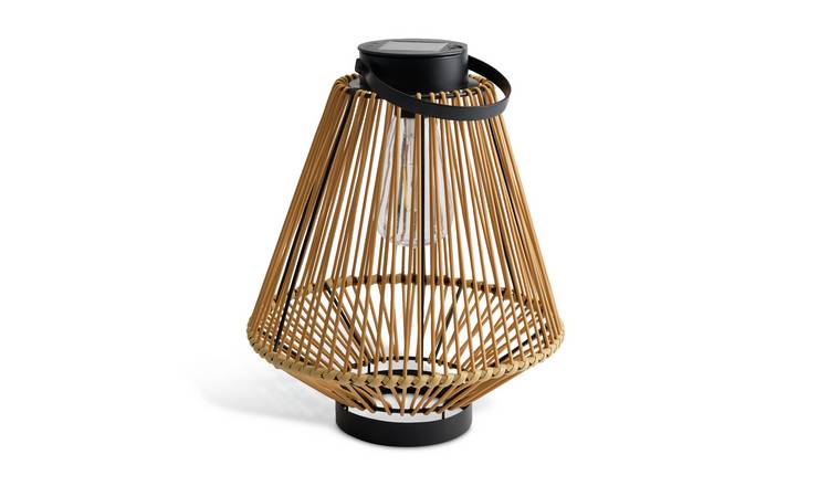Habitat Solar Rattan Lantern outdoor light, UK version