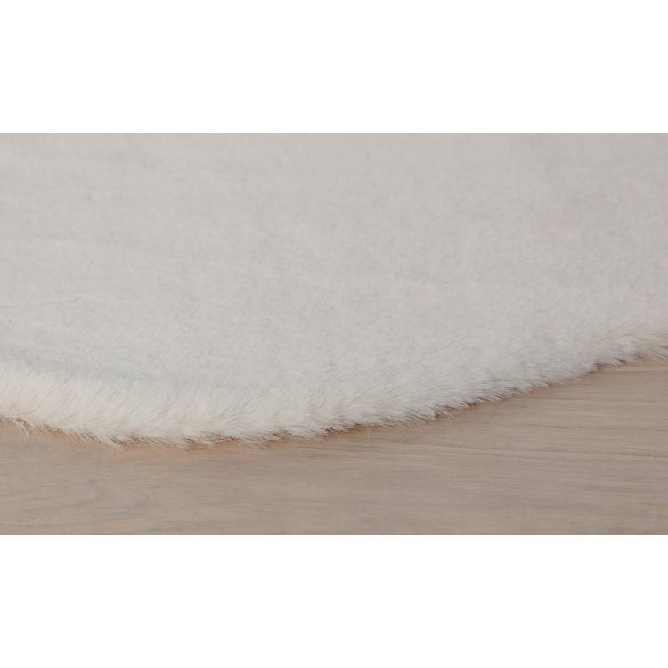 Habitat supersoft faux fur rug cream 60x90cm, UK version