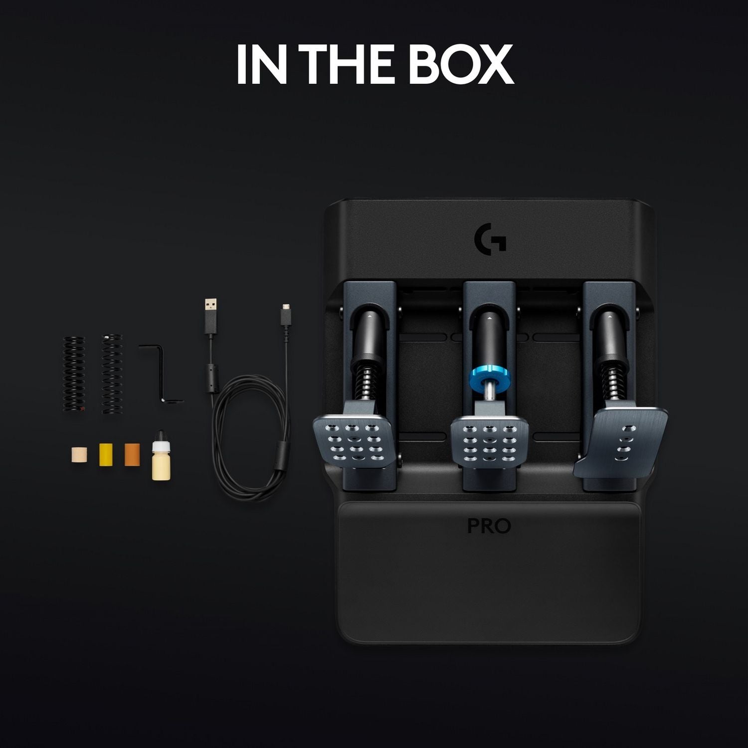 Logitech G PRO Racing Pedals sim racing pedals, UK version