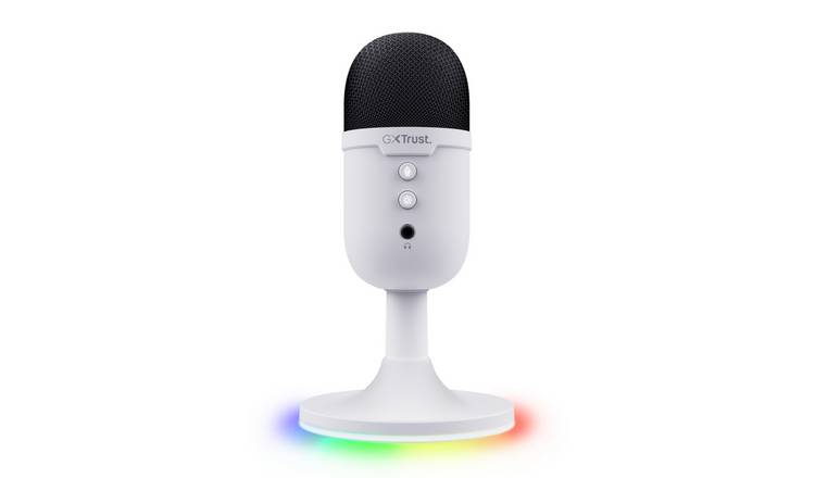 GXTrust Yunix white gaming microphone (British brand)