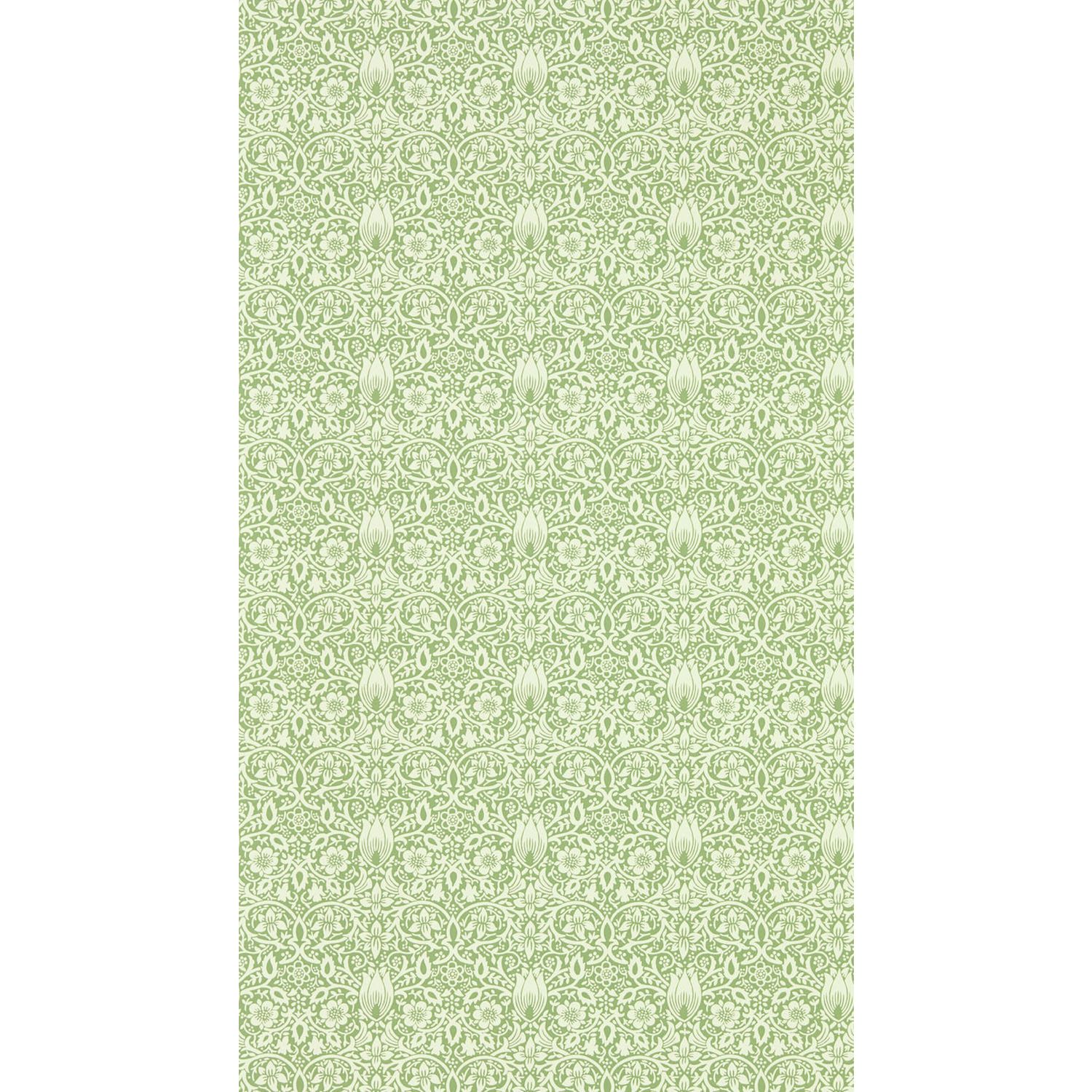 Morris & Co Borage Leaf Green Floral Wallpaper roll, UK version