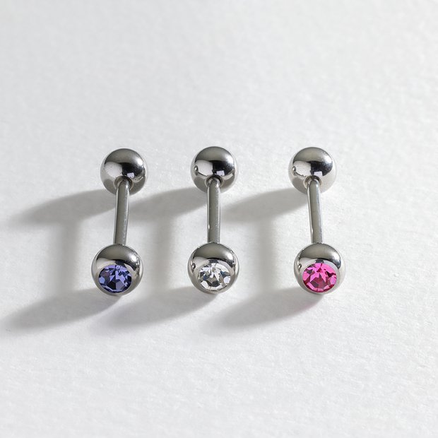 Revere crystal tongue bar set 16mm (British brand)