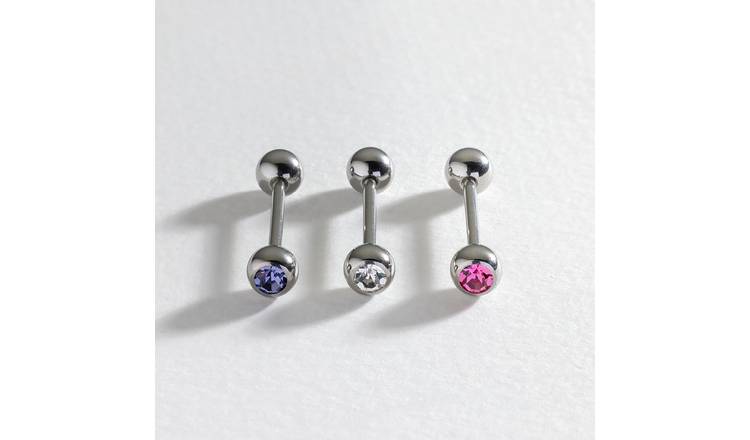 Revere crystal tongue bar set 16mm (British brand)