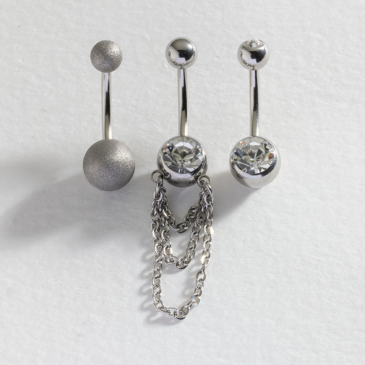 Revere surgical steel belly bars set of 3, imported from the UK