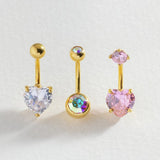 Revere stainless steel belly bars set of 3, UK version