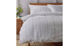 Argos Home seersucker bedding set single grey, imported from the UK