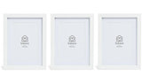 Habitat white wooden picture frames set of three, imported from the UK