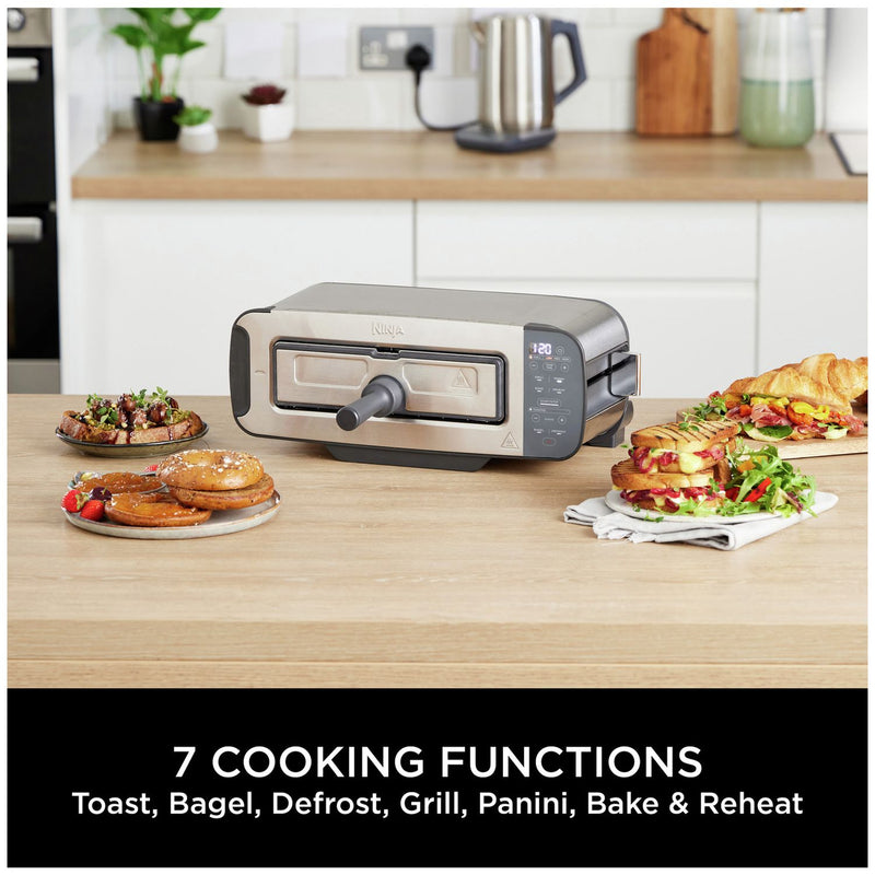 Ninja Foodi 3-in-1 toaster stainless steel 2 slice - British product
