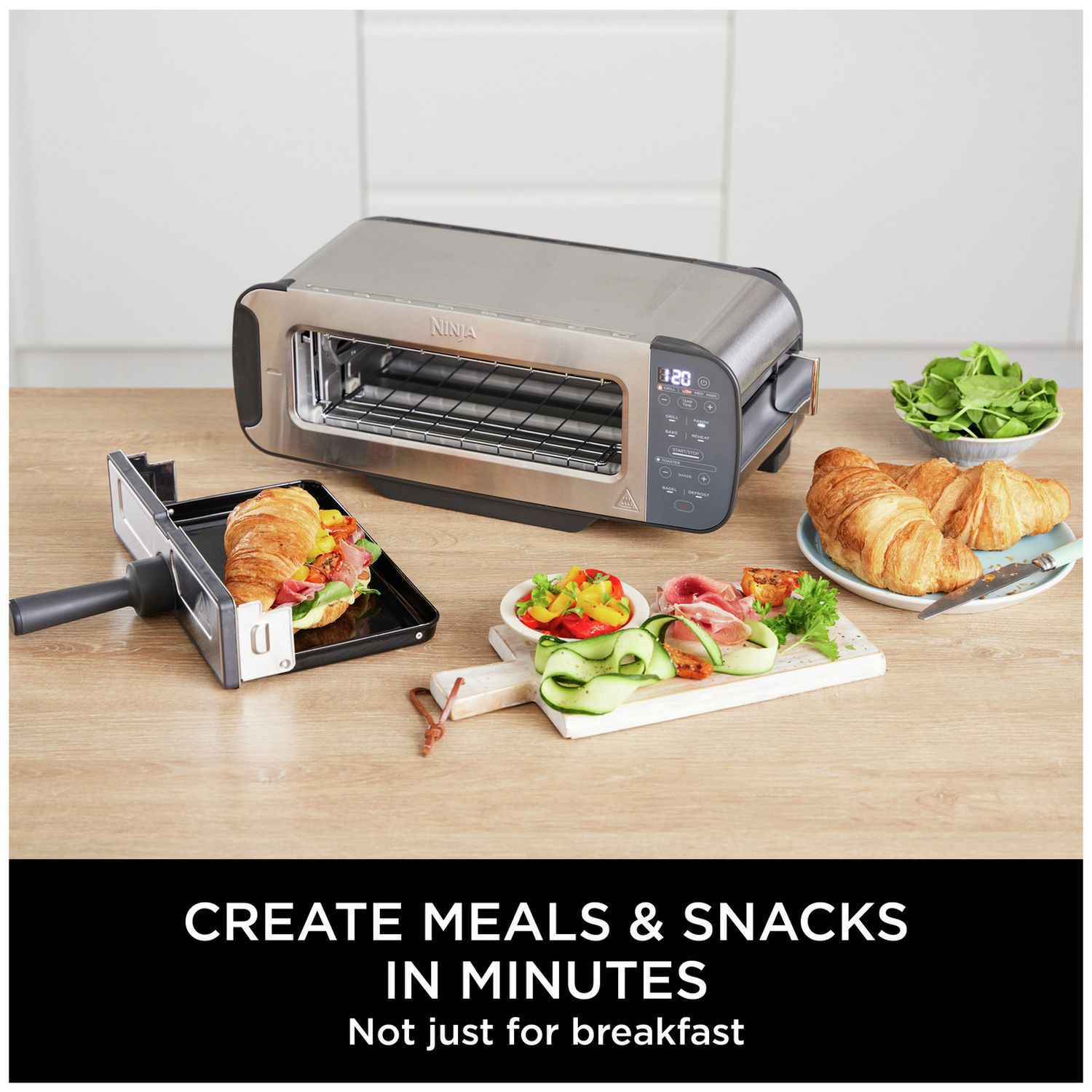 Ninja Foodi 3-in-1 toaster stainless steel 2 slice - British product