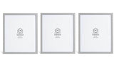 Habitat grey wooden picture frame set 3 pack - British product