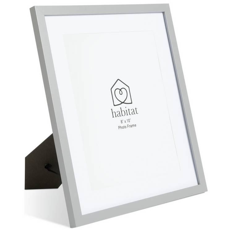 Habitat grey wooden picture frame set 3 pack - British product