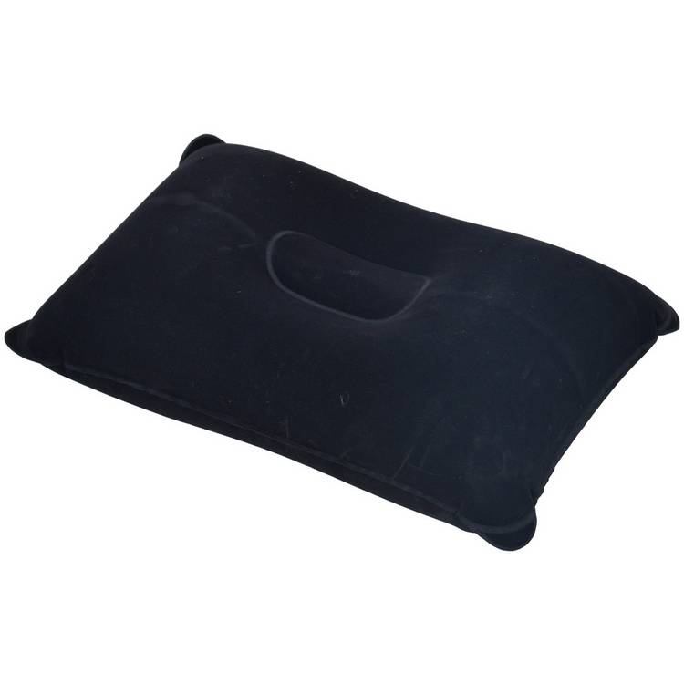 Pro Action inflatable camping pillow black (British brand)