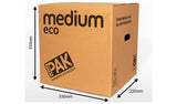 StorePAK medium eco cardboard storage boxes set of 5 (British brand)