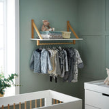 Obaby Maya white solid wood shelf - British product