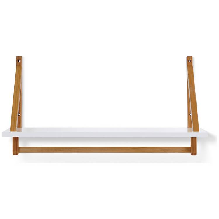 Obaby Maya white solid wood shelf - British product