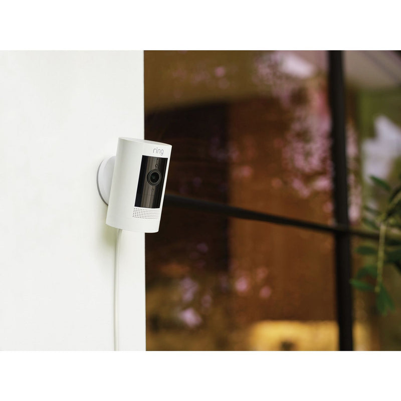 Ring Stick Up Cam Plug-In security camera white, UK version