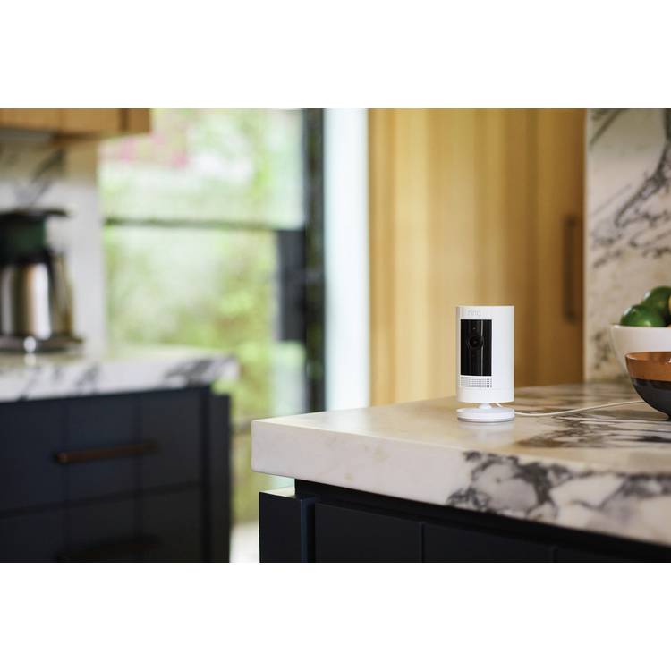 Ring Stick Up Cam Plug-In security camera white, UK version