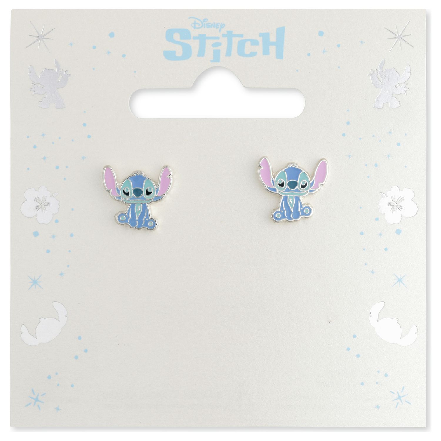 Disney Stitch enamel stud earrings, UK version
