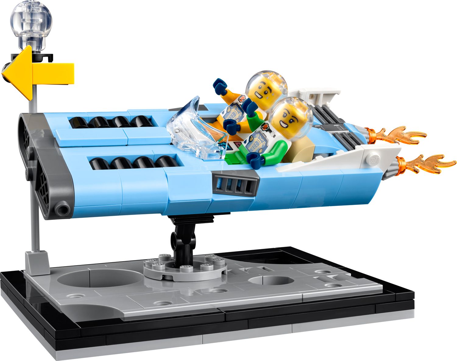 LEGO Flying Moon Car building set with minifigures, imported from the UK