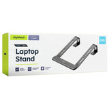 Styletech LR05 laptop stand black aluminium, imported from the UK