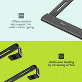 Styletech LR05 laptop stand black aluminium, imported from the UK