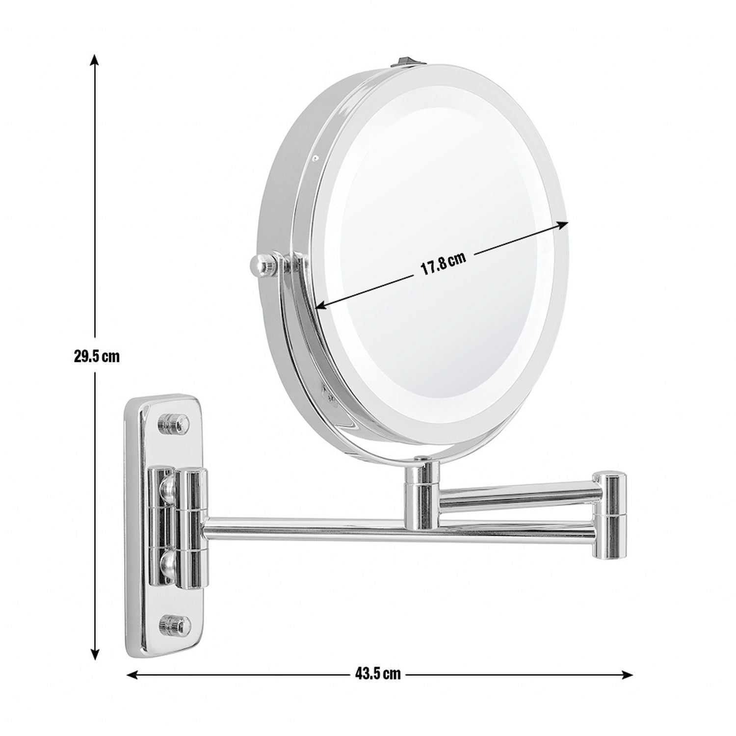 Argos Home Randolph LED shaver mirror, imported from the UK