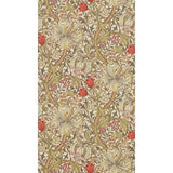 Morris & Co. Golden Lily brown floral wallpaper - British product