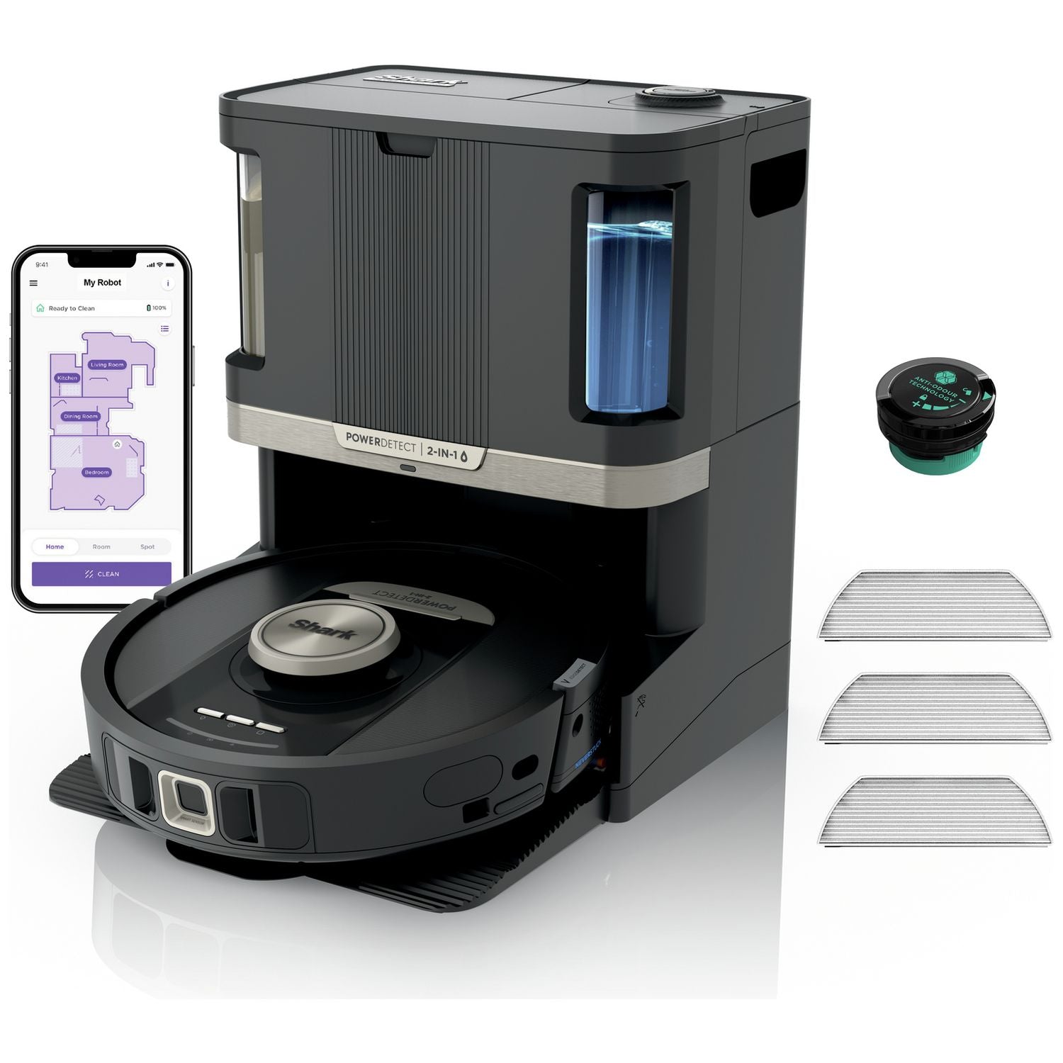 Shark PowerDetect NeverTouch Pro robot vacuum cleaner, UK version