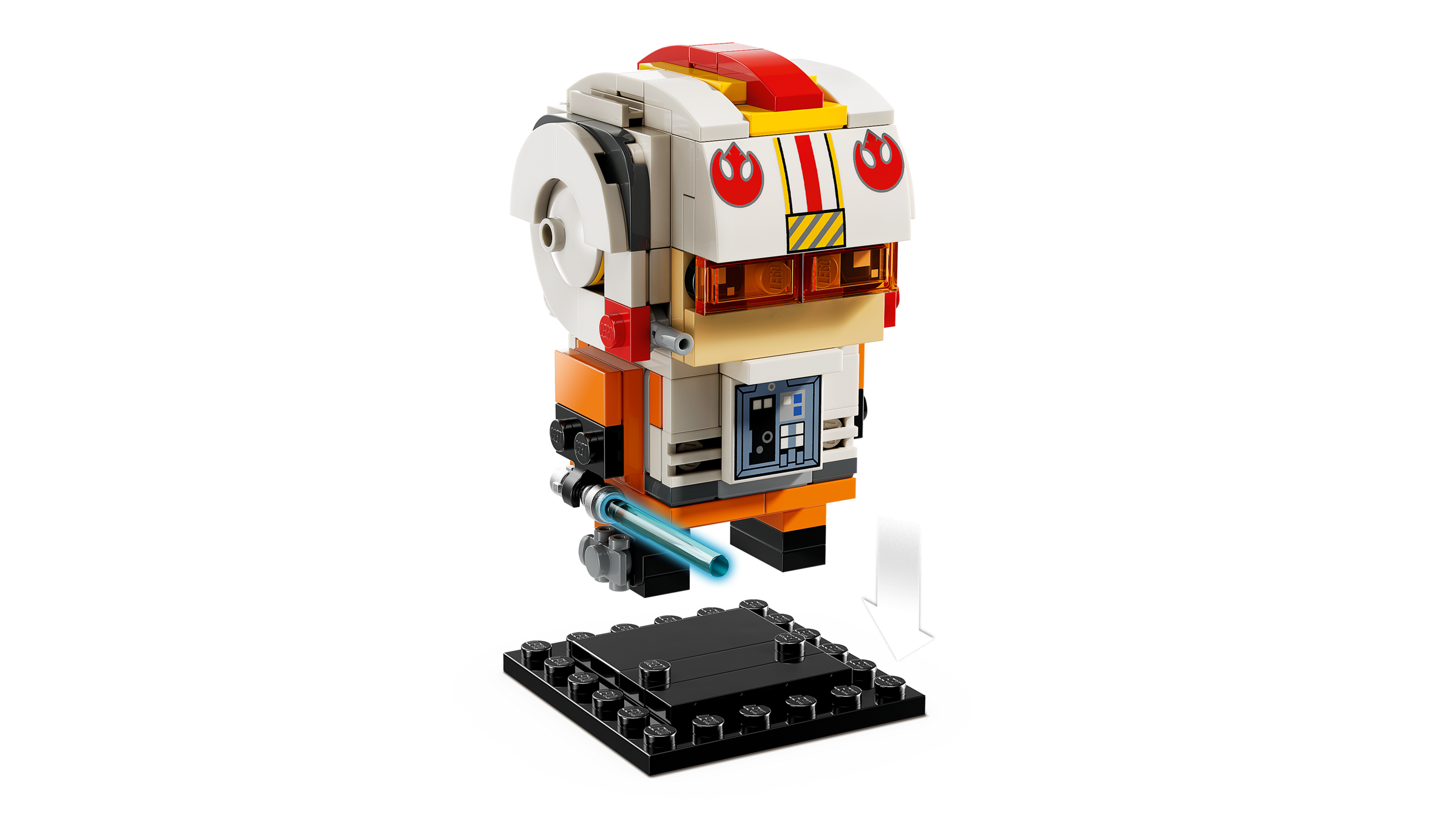 LEGO BrickHeadz Luke Skywalker Rebel Pilot 138 pieces, UK version