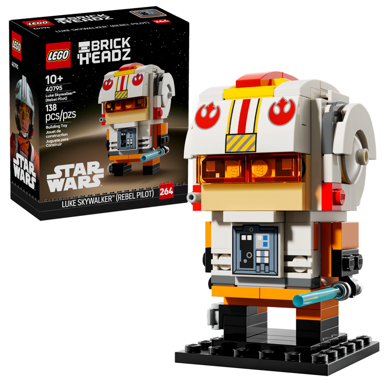 LEGO BrickHeadz Luke Skywalker Rebel Pilot 138 pieces, UK version