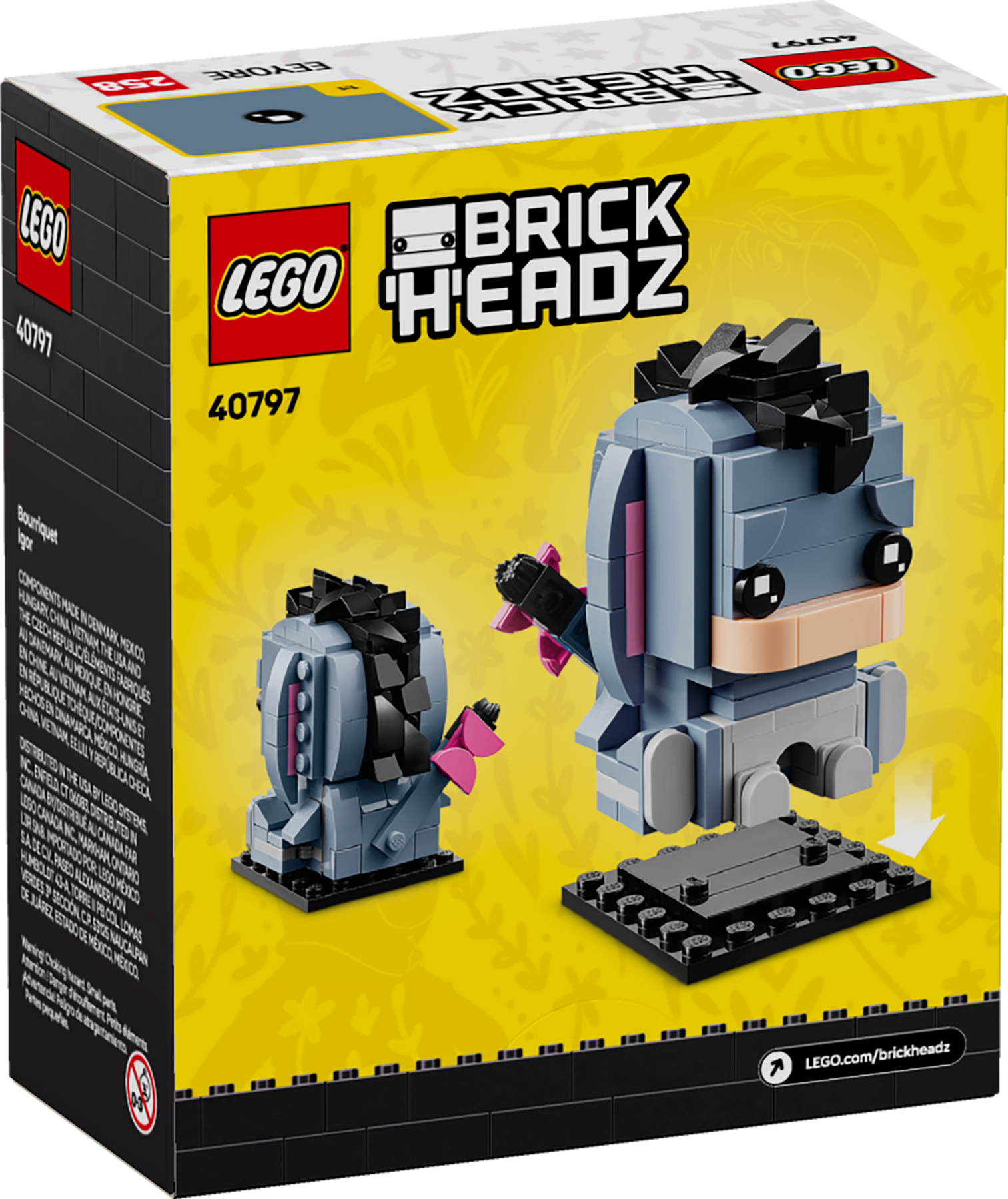 LEGO BrickHeadz Disney Eeyore figure 7.5cm - British product