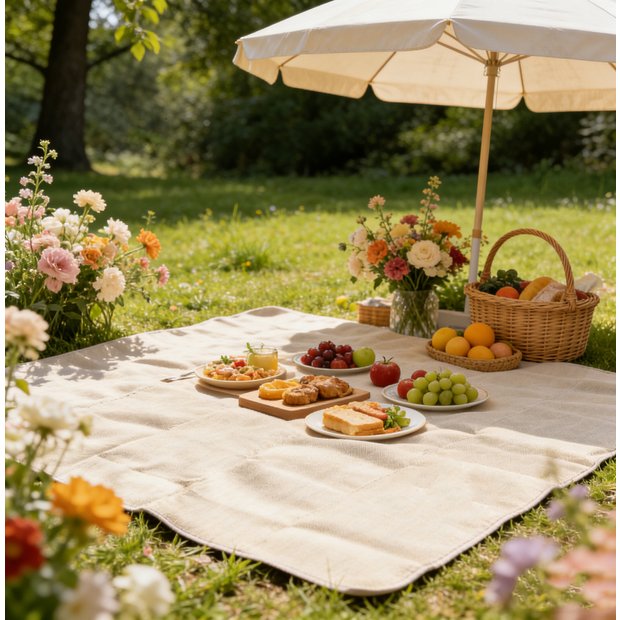 Habitat woven classic picnic rug 135cm (British brand)