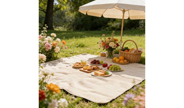 Habitat woven classic picnic rug 135cm (British brand)