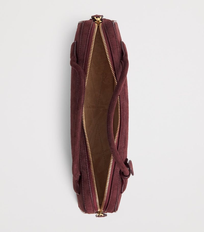 Alaïa Le Teckel suede top-handle bag, imported from the UK