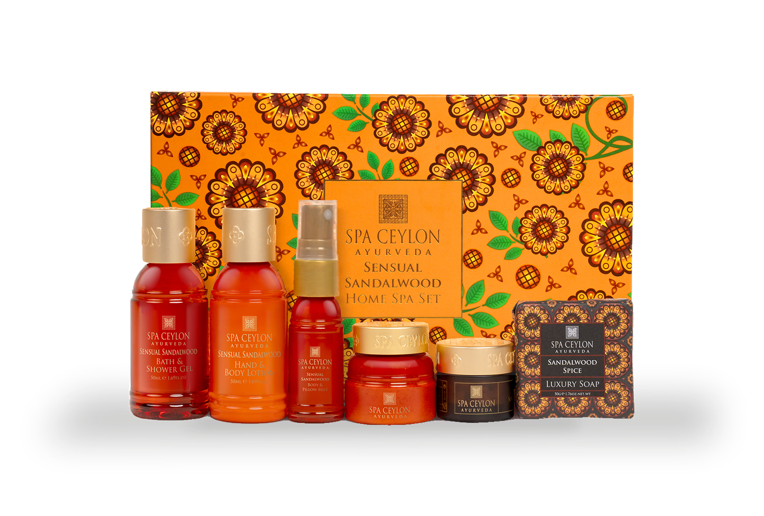 Sensual Sandalwood Home Spa Set body care products (British brand)