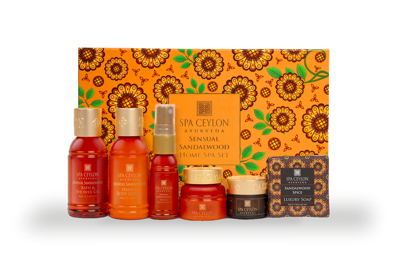 Sensual Sandalwood Home Spa Set body care products (British brand)