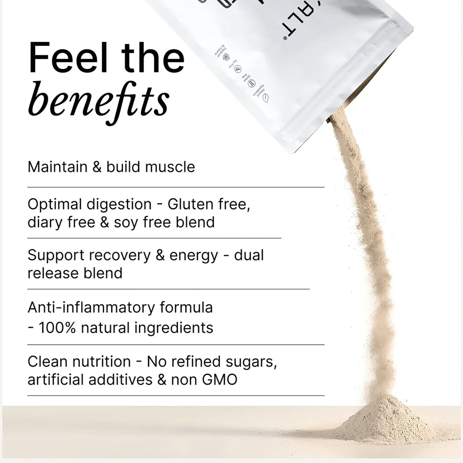EXALT Madagascan Vanilla vegan protein powder - British product