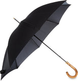 Fulton black umbrella 105cm with Elmwood crook handle, UK version